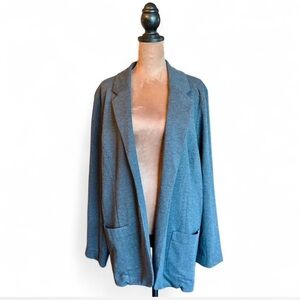 J. Jill Charcoal Blazer Cardigan